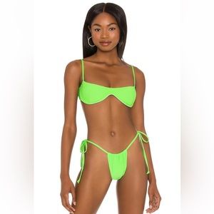 Frankie’s bikinis Tia & Tolly ribbed bikini top & bottom